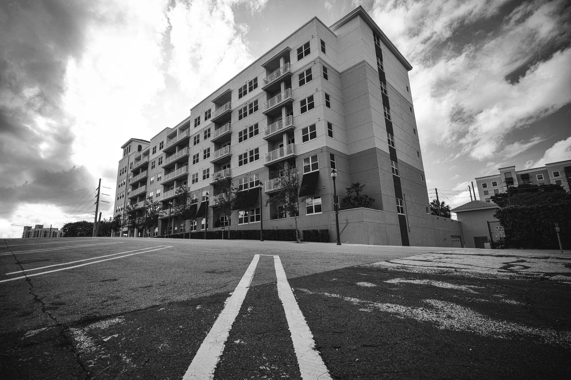 City lines in black and white. Misc photography by Robin Mehdee, South Florida.