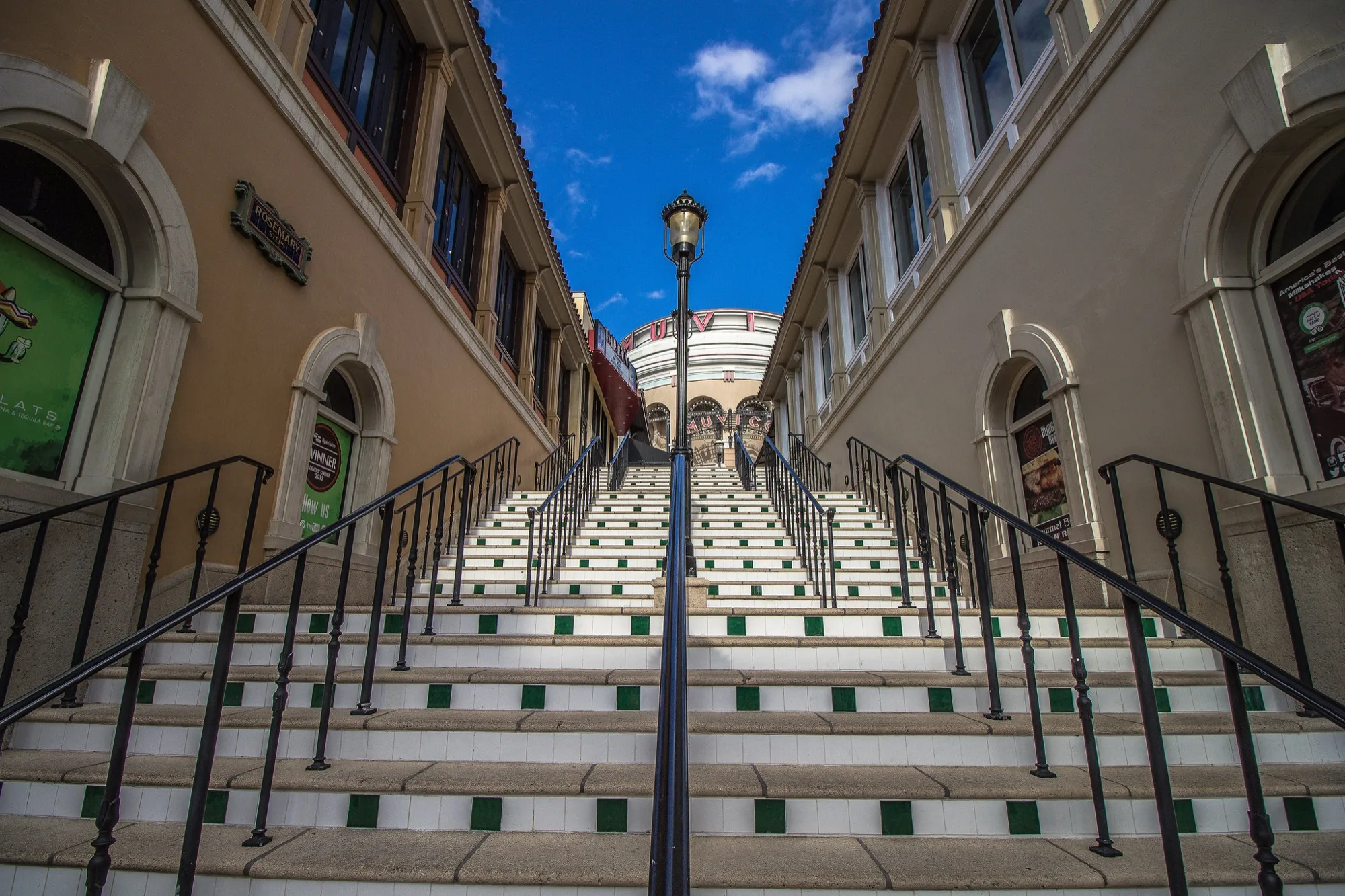 The steps at CityPlace. Misc photography by Robin Mehdee, South Florida.