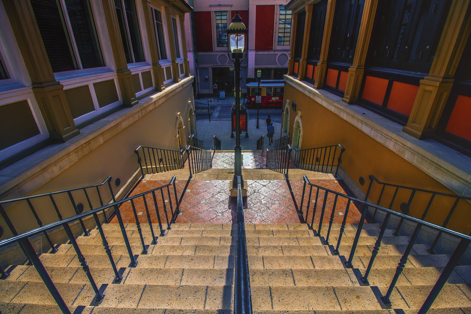 Looking down the steps. Misc photography by Robin Mehdee, South Florida.