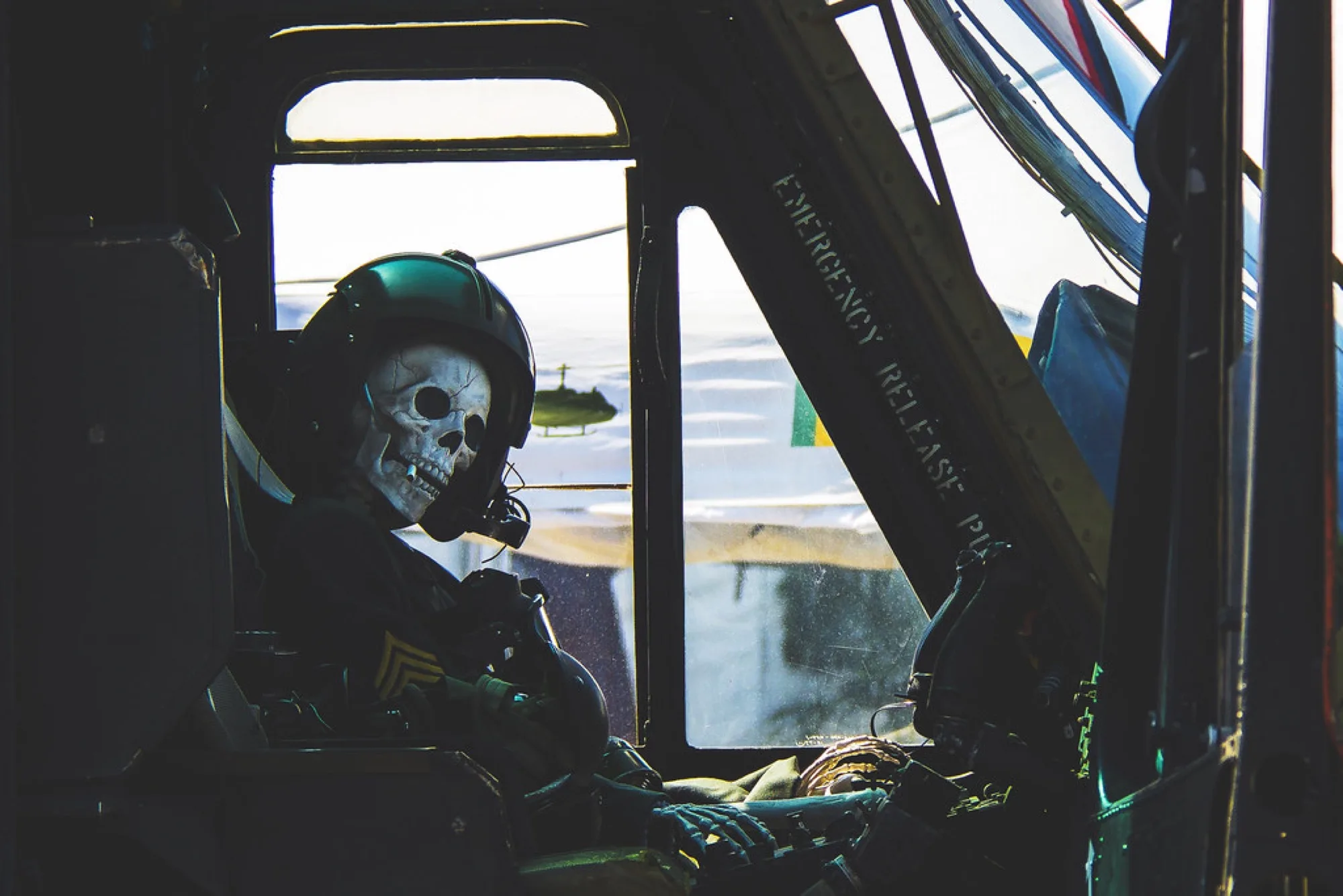 Ghost of the cockpit. Misc photography by Robin Mehdee, South Florida.